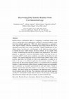 Research paper thumbnail of Discovering Data Transfer Routines from User Interaction Logs