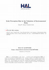 Research paper thumbnail of Scale-perception bias in the valuation of environmental risks