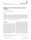 Research paper thumbnail of Willingness to pay for health risk reduction in the context of altruism