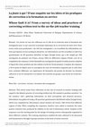 Research paper thumbnail of La <i>faute</i> à qui ? D’une enquête sur les idées et les pratiques de correction à la formation en service