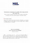 Research paper thumbnail of Autonomous navigation of a mobile robot using inertial and visual cues