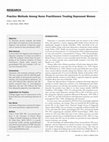 Research paper thumbnail of Practice Methods Among Nurse Practitioners Treating Depressed Women