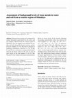 Research paper thumbnail of Assessment of background levels of trace metals in water and soil from a remote region of Himalaya