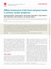 Research paper thumbnail of Diffuse involvement of the heart and great vessels in primary cardiac lymphoma