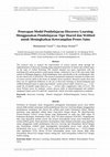 Research paper thumbnail of Penerapan Model Pembelajaran Discovery Learning Menggunakan Pembelajaran Tipe Shared dan Webbed untuk Meningkatkan Keterampilan Proses Sains