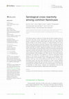 Research paper thumbnail of Serological cross-reactivity among common flaviviruses