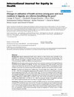 Research paper thumbnail of Changes in utilization of health services among poor and rural residents in Uganda: are reforms benefitting the poor?