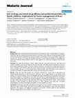 Research paper thumbnail of Use of drugs, perceived drug efficacy and preferred providers for febrile children: implications for home management of fever