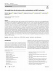 Research paper thumbnail of An insight into role of amino acids as antioxidants via NRF2 activation