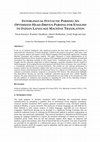 Research paper thumbnail of Interlingual Syntactic Parsing: An Optimized Head-Driven Parsing for English to Indian Language Machine Translation