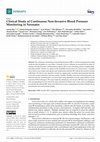 Research paper thumbnail of Clinical Study of Continuous Non-Invasive Blood Pressure Monitoring in Neonates