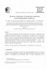 Research paper thumbnail of Structure refinement of potassium–samarium cyclotetraphosphate KSmP4O12