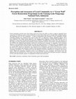 Research paper thumbnail of Perception and Awareness of Local Community to A “Green Wall” Forest Restoration Programme in the Gunung Gede Pangrango National Park, Indonesia