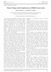 Research paper thumbnail of Climate change and its implications on wildlife conservation