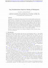 Research paper thumbnail of Log Transformation Improves Dating of Phylogenies