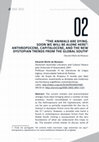 Research paper thumbnail of "THE ANIMALS ARE DYING. SOON WE WILL BE ALONE HERE": ANTHROPOCENE, CAPITALOCENE, AND THE NEW DYSTOPIAN TRENDS FROM THE GLOBAL SOUTH