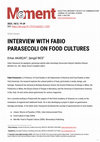 Research paper thumbnail of Interview with Fabio Parasecoli on Food Cultures