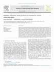 Research paper thumbnail of Estimation of backbone model parameters for simulation of exposed column base plates