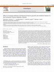 Research paper thumbnail of Effects of sewage pollution and bacterial load on growth and oxidative balance in the freshwater mussel Diplodon chilensis