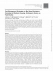 Research paper thumbnail of Pest Management Strategies for Bed Bugs (Hemiptera: Cimicidae) in Multiunit Housing: A Literature Review on Field Studies