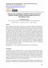 Research paper thumbnail of Analysis of the Simultaneous Problems of Poverty and Gross Domestic Product (GDP) as Macroeconomic Factors in a Developing Country