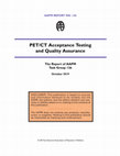 Research paper thumbnail of PET/CT Acceptance Testing and Quality Assurance