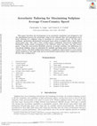 Research paper thumbnail of Aeroelastic Tailoring for Maximizing Sailplane Average Cross-Country Speed