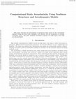 Research paper thumbnail of Computational Static Aeroelasticity Using Nonlinear Structures and Aerodynamics Models