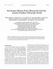 Research paper thumbnail of Six Proper Motion Pairs Measured with the 2-meter Faulkes Telescope North