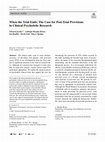 Research paper thumbnail of When the Trial Ends: The Case for Post-Trial Provisions in Clinical Psychedelic Research