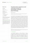 Research paper thumbnail of Transformative experience and informed consent to psychedelic-assisted psychotherapy