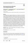 Research paper thumbnail of Measuring performance differentials across entrepreneurship types