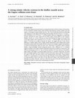 Research paper thumbnail of A strong seismic velocity contrast in the shallow mantle across the Zagros collision zone (Iran)