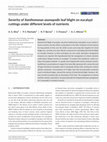 Research paper thumbnail of Severity of Xanthomonas axonopodis leaf blight on eucalypt cuttings under different levels of nutrients