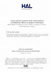 Research paper thumbnail of A Post Mortem Analysis of the Strain-Induced Crystallization Effects on Fatigue of Elastomers