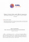 Research paper thumbnail of Fatigue of natural rubber under different temperatures