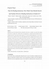 Research paper thumbnail of Time for Reading Instruction: How Much Time Should Schools and Teachers Devote to Reading Instruction in Grades K-2?