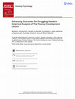 Research paper thumbnail of Enhancing Outcomes for Struggling Readers: Empirical Analysis of The Fluency Development Lesson