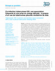 Research paper thumbnail of [Tuberculosis -HIV, a common and sensitive care in connection with a case of pleural tuberculosis revealing AIDS]