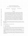 Research paper thumbnail of A Newton-bracketing method for a simple conic optimization problem