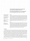 Research paper thumbnail of Teste de simulação numérica para assoreamento em reservatórios: caso da Represa Velha – SP