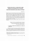 Research paper thumbnail of Gêneros discursivos e conhecimento sobre gêneros no planejamento de um curso de português instrumental para ciências contábeis