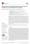 Research paper thumbnail of The Role of the Family Network When Raising a Child with a Disability in Low- and Middle-Income Countries