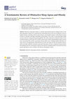 Research paper thumbnail of A Scientometric Review of Obstructive Sleep Apnea and Obesity