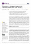 Research paper thumbnail of Characteristics of Sleep Patterns in Adolescents: Comparisons between Saudi Arabia and the UK