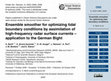 Research paper thumbnail of Ensemble smoother for optimizing tidal boundary conditions by assimilation of high-frequency radar surface currents – application to the German Bight