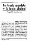 Research paper thumbnail of "La teoría marxista y la lucha sindical", Felipe Martínez Marzoa (1980)