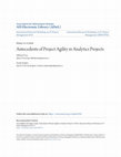 Research paper thumbnail of Antecedents of Project Agility in Analytics Projects