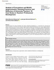 Research paper thumbnail of Analysis of Conceptions and Beliefs, Argumentative Teaching Practices, and Reflection of University Teachers': A Case Study on Teachers' Professional Development