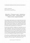 Research paper thumbnail of Kalwińska z Chrystusem wojna i odnaleziona Kolęda paniom saskim – domniemany autor i edycja wierszy antyprotestanckich